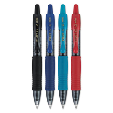 Pilot® G2 Mini Gel Pen, Retractable, Fine 0.7 Mm, Assorted Ink And Barrel Colors, 4-pack freeshipping - TVN Wholesale